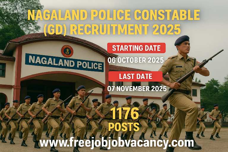 Nagaland Police Constable (GD) Recruitment 2025 Apply Online Notification Image
